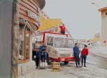 Stradair livraison de brasserie aux Jeux Olympiques de Grenoble 1968