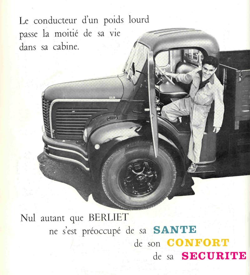 Publicité GLR Berliet 1955