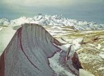 Construction piste bobsleigh Alpe d'Huez 1967
